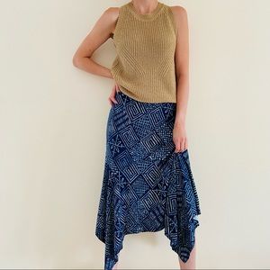 New Ralph Lauren linen blend Asymmetrical Skirt